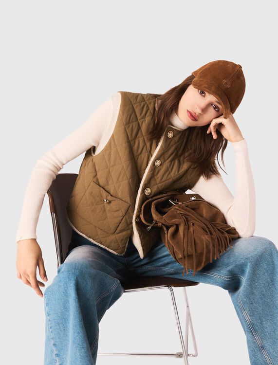 Short sleeveless puffer jacket - Coats - MAJE