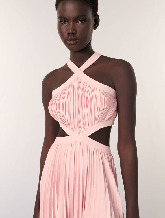 Pleated maxi dress - Dresses - MAJE
