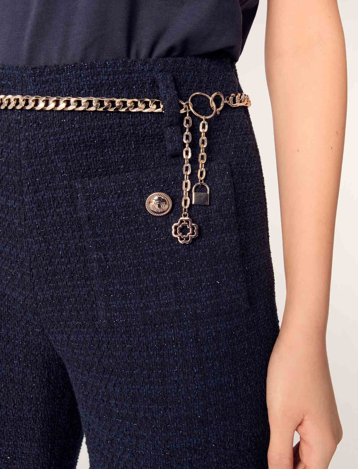 Maje : Trousers & Jeans 顏色 深蓝色/NAVY