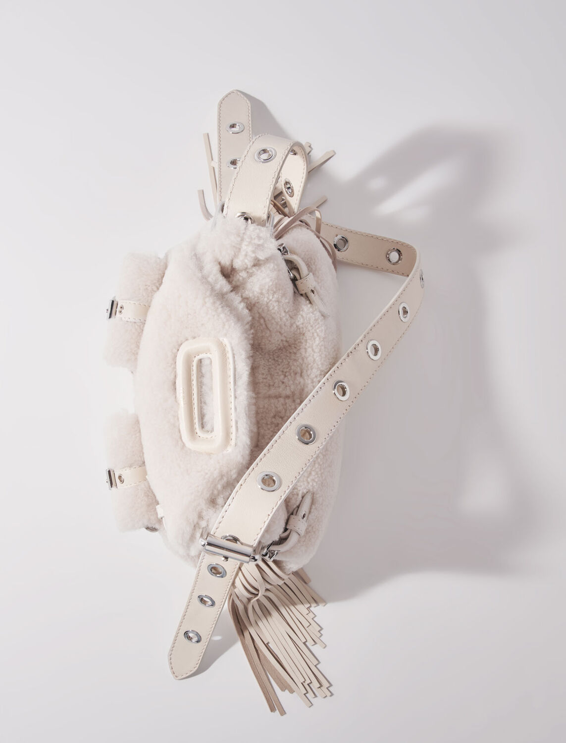 Miss M Mini faux fur cargo bag : M Bag color 