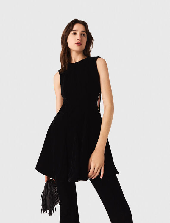 Short velvet dress - Dresses - MAJE