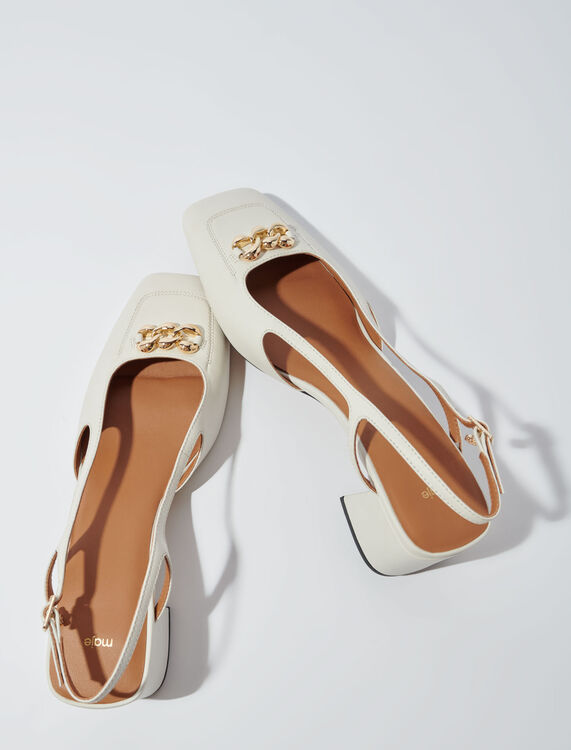 Square-toe leather pumps - View All - MAJE