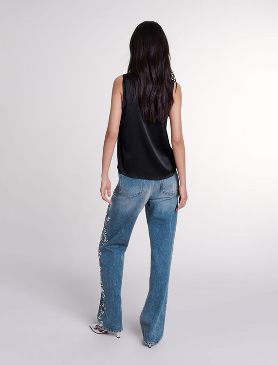 Silk tank top - Tops - MAJE