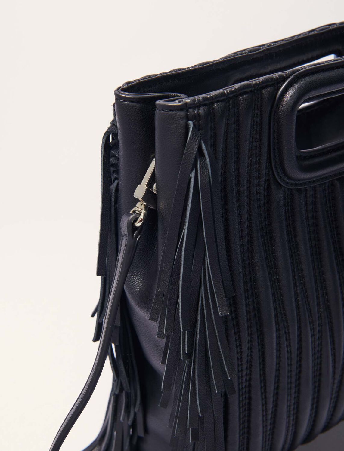 Quilted leather M bag - M Bag - MAJE