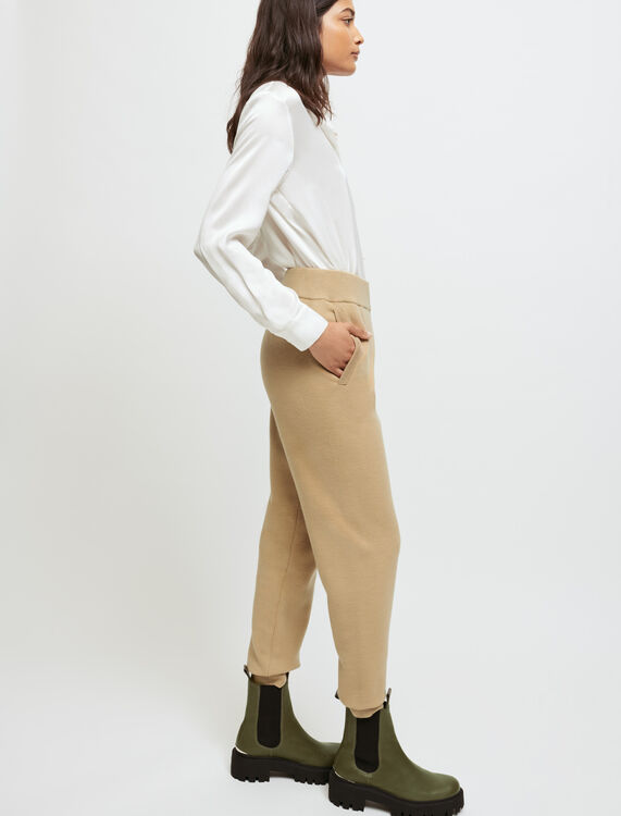 Knitted joggers - Trousers & Jeans - MAJE