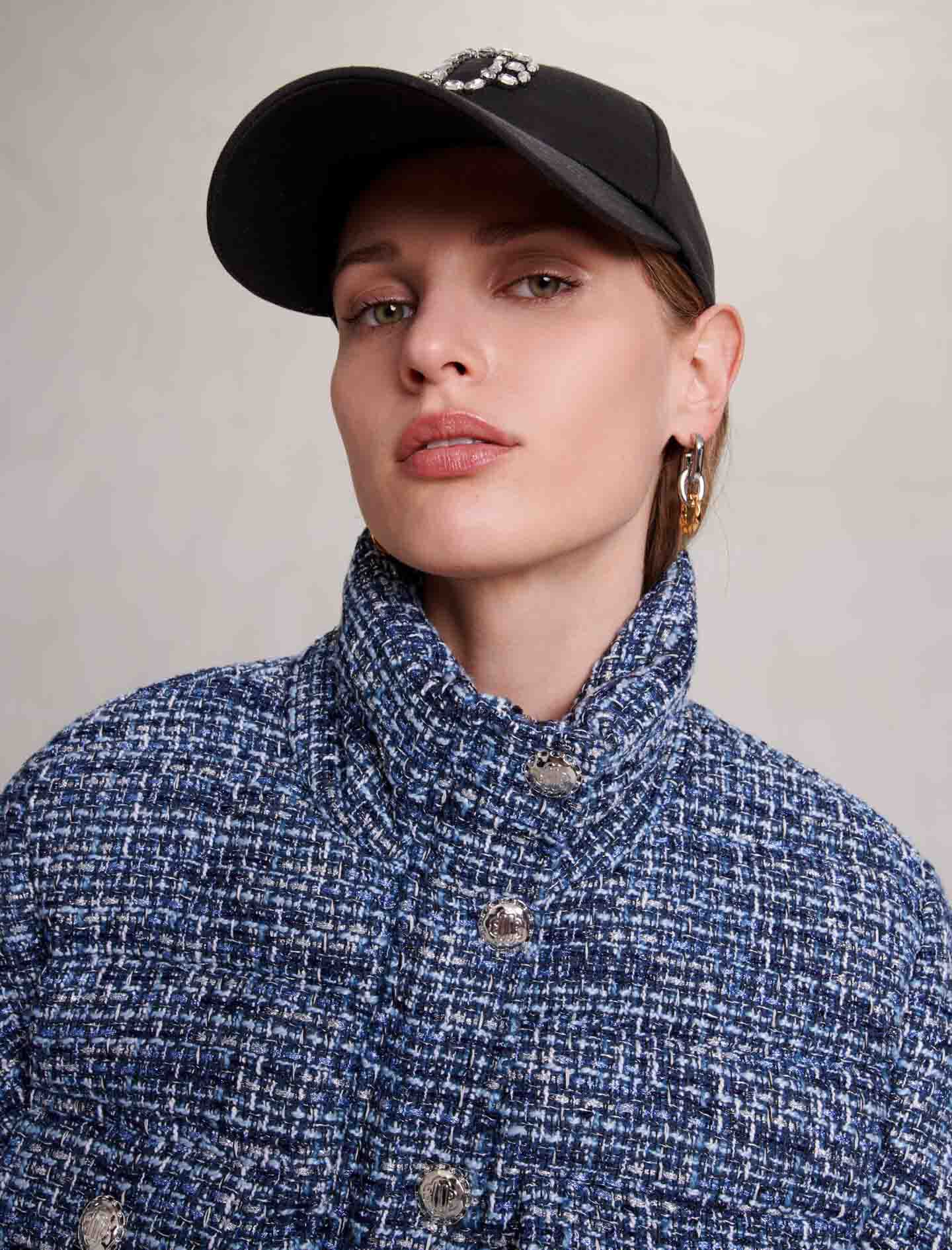 Tweed sales puffer jacket