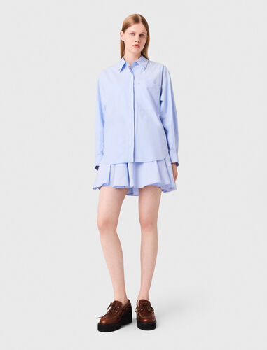 Long poplin shirt : Shirts color Light Blue