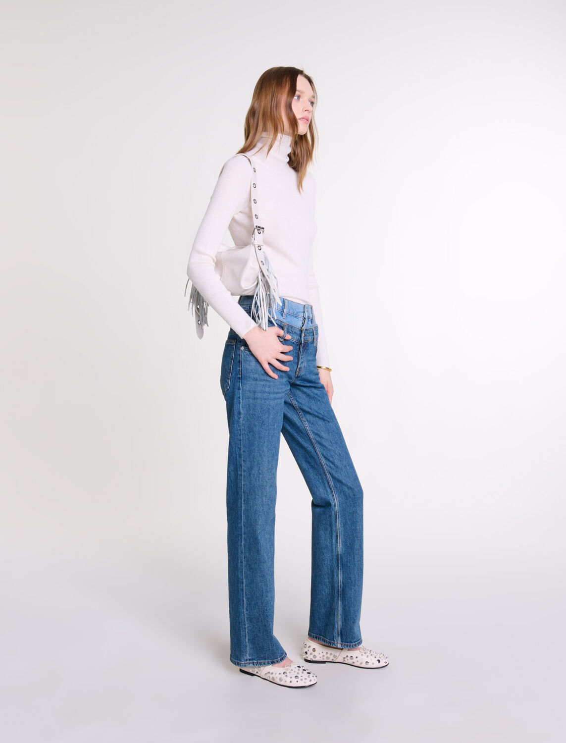 Double waistband jeans - Fall-Winter Collection - MAJE