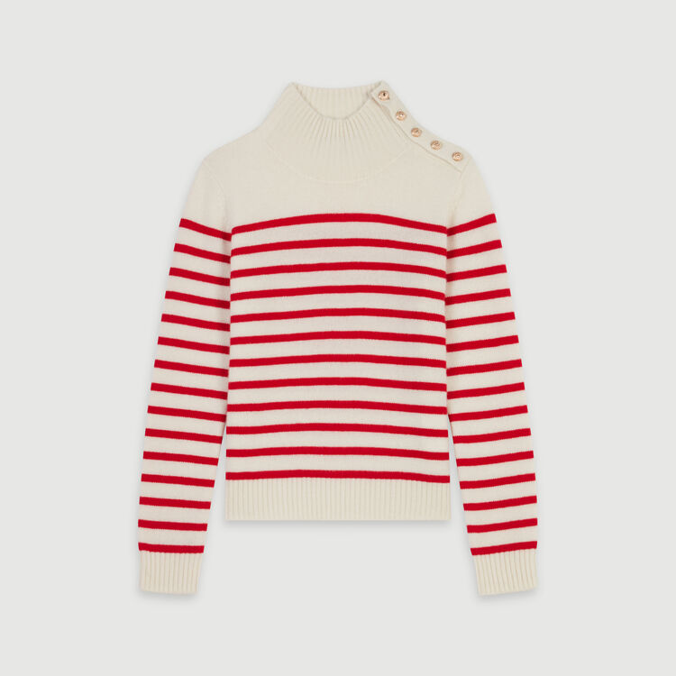 Cashmere sailor-style sweater - Cardigans & Sweaters - MAJE