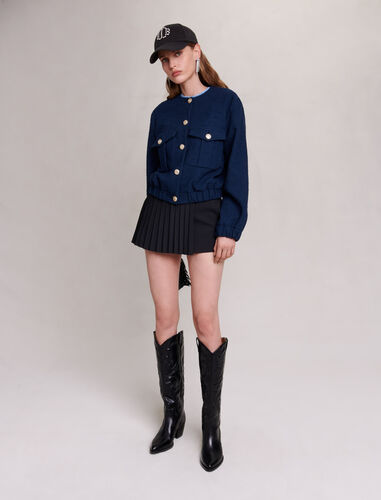 maje : Coats & Jackets 顏色 深蓝色/NAVY