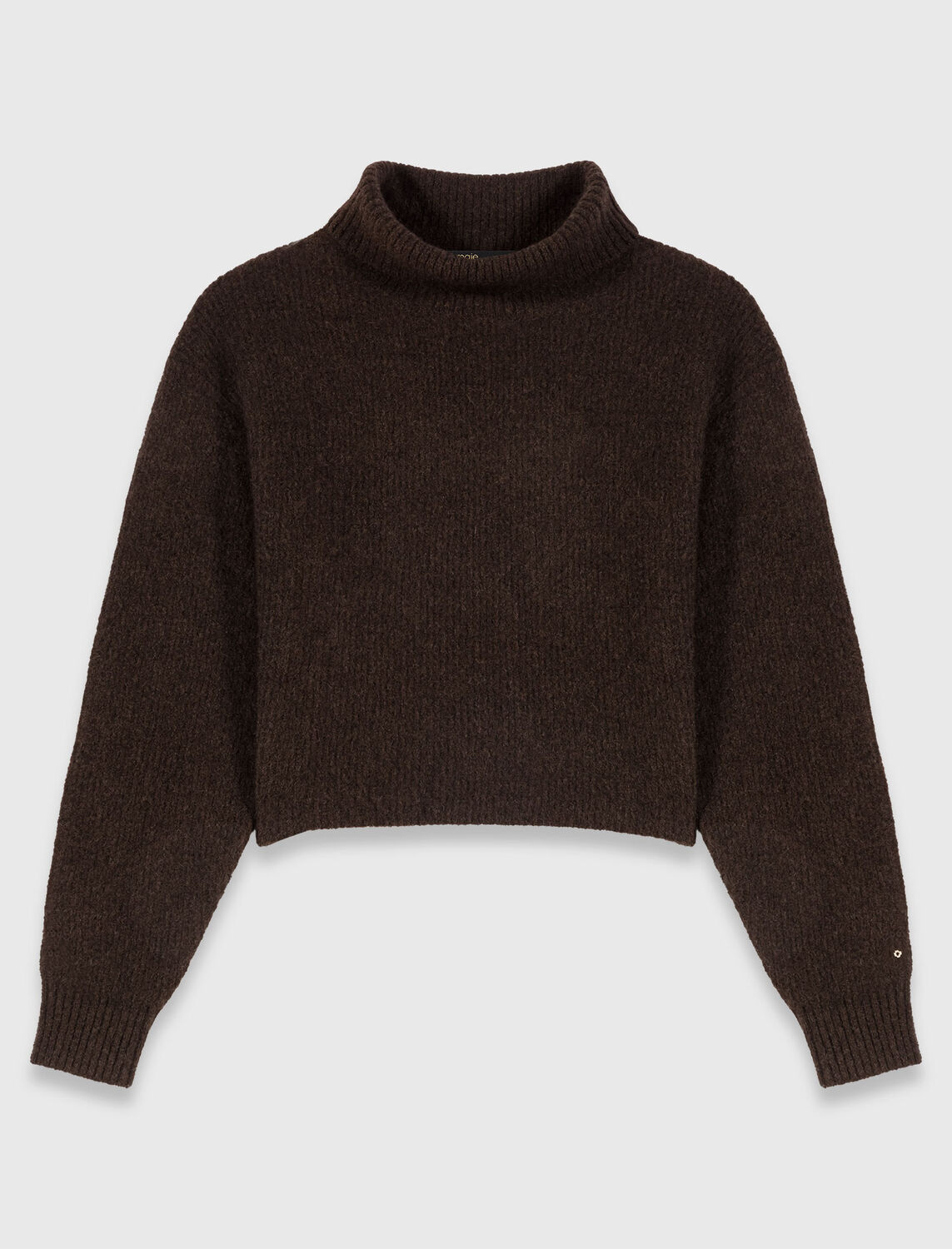 Yak blend roll-neck jumper - Sweaters & Cardigans - MAJE