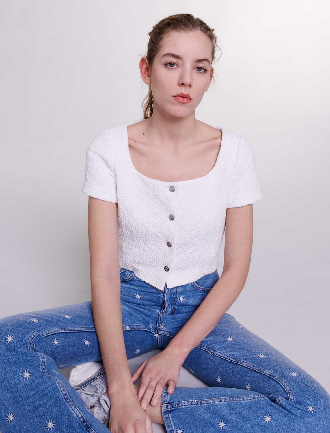 Tweed top : 30% Off color 