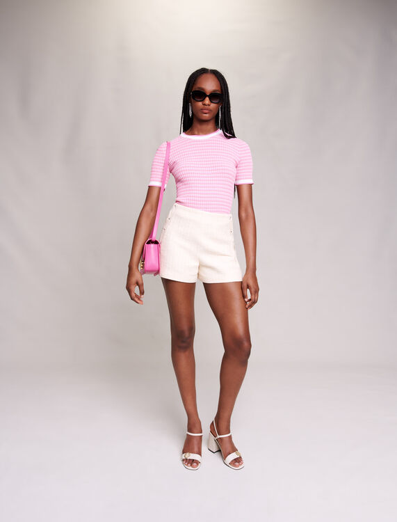 Short-sleeved jumper - Sweaters & Cardigans - MAJE