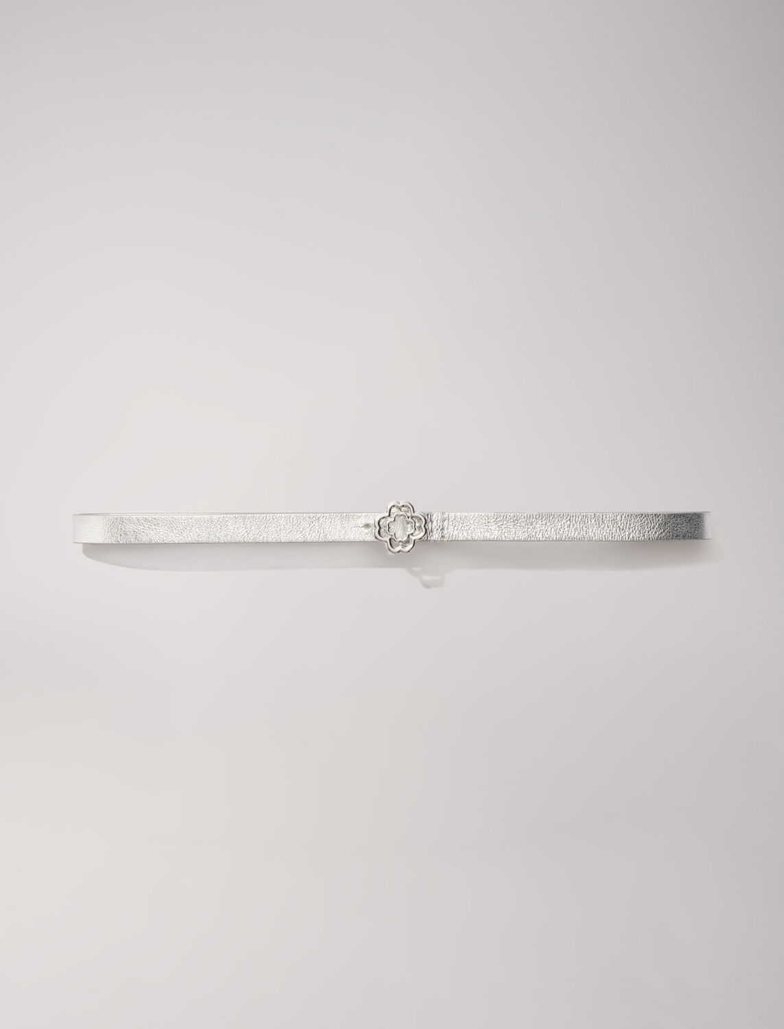 Slim belt with Clover buckle - Belts - MAJE