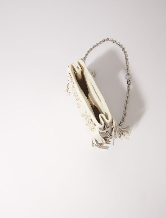 M mini leather bag with diamantés - Fall-Winter Collection - MAJE