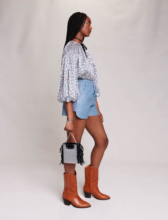 Leather-look shorts - Skirts & Shorts - MAJE