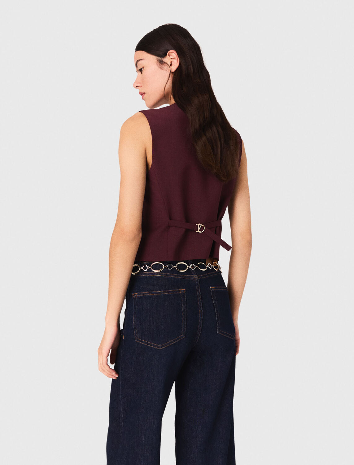 maje : Tops 顏色 紫红色/BURGUNDY