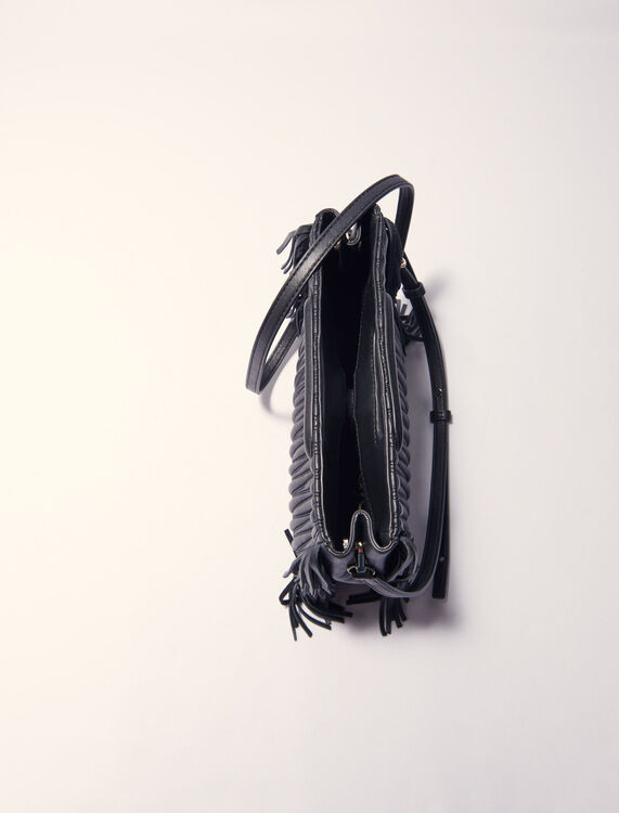Quilted leather M bag - M Bag - MAJE