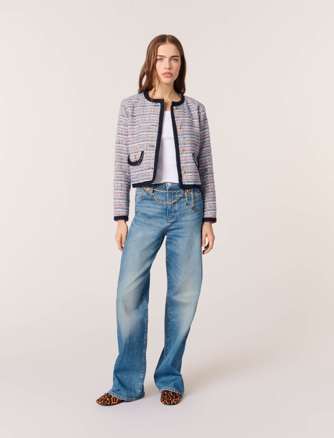Short tweed jacket - Blazers & Jackets - MAJE
