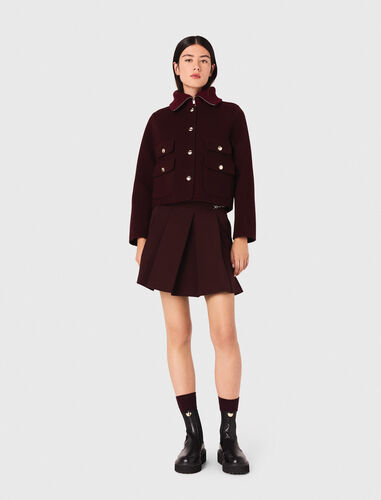 maje : readytowear-blazers 顏色 紫红色/BURGUNDY