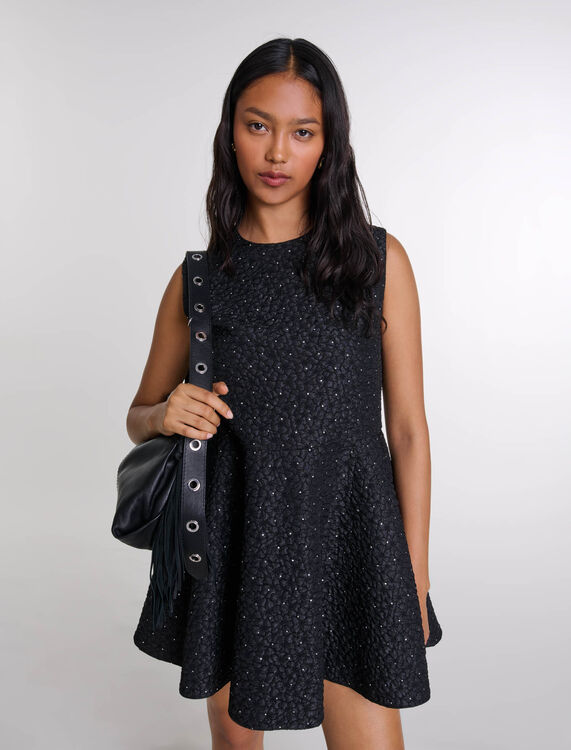 Rhinestone playsuit dress - Jumpshort & Jumpsuits - MAJE