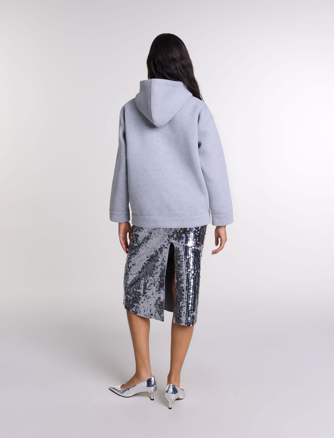 Structured zip-up sweatshirt - Fall-Winter Collection - MAJE