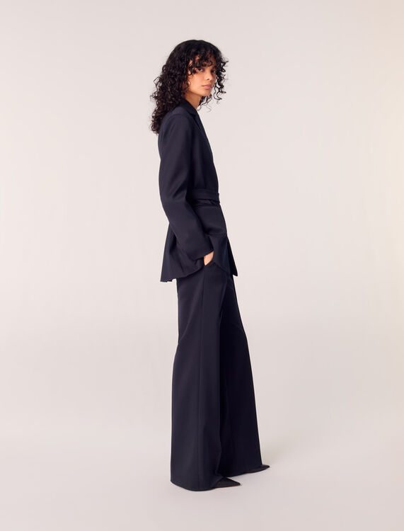 Suit jacket with pleated back - Blazers & Jackets - MAJE