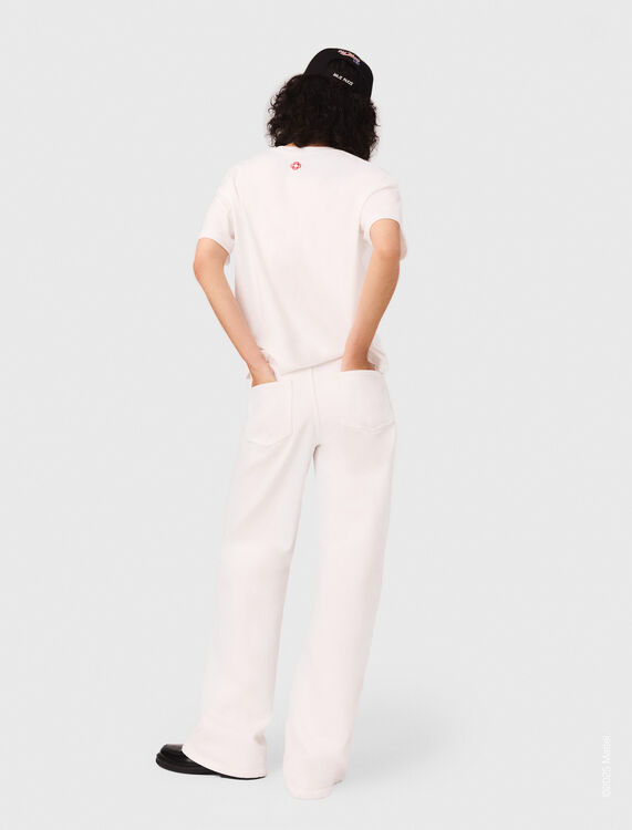 Embroidered T-shirt - T-Shirts - MAJE