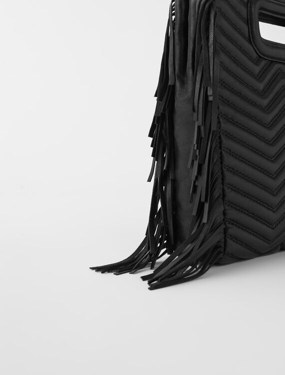 Quilted leather M bag -  - MAJE