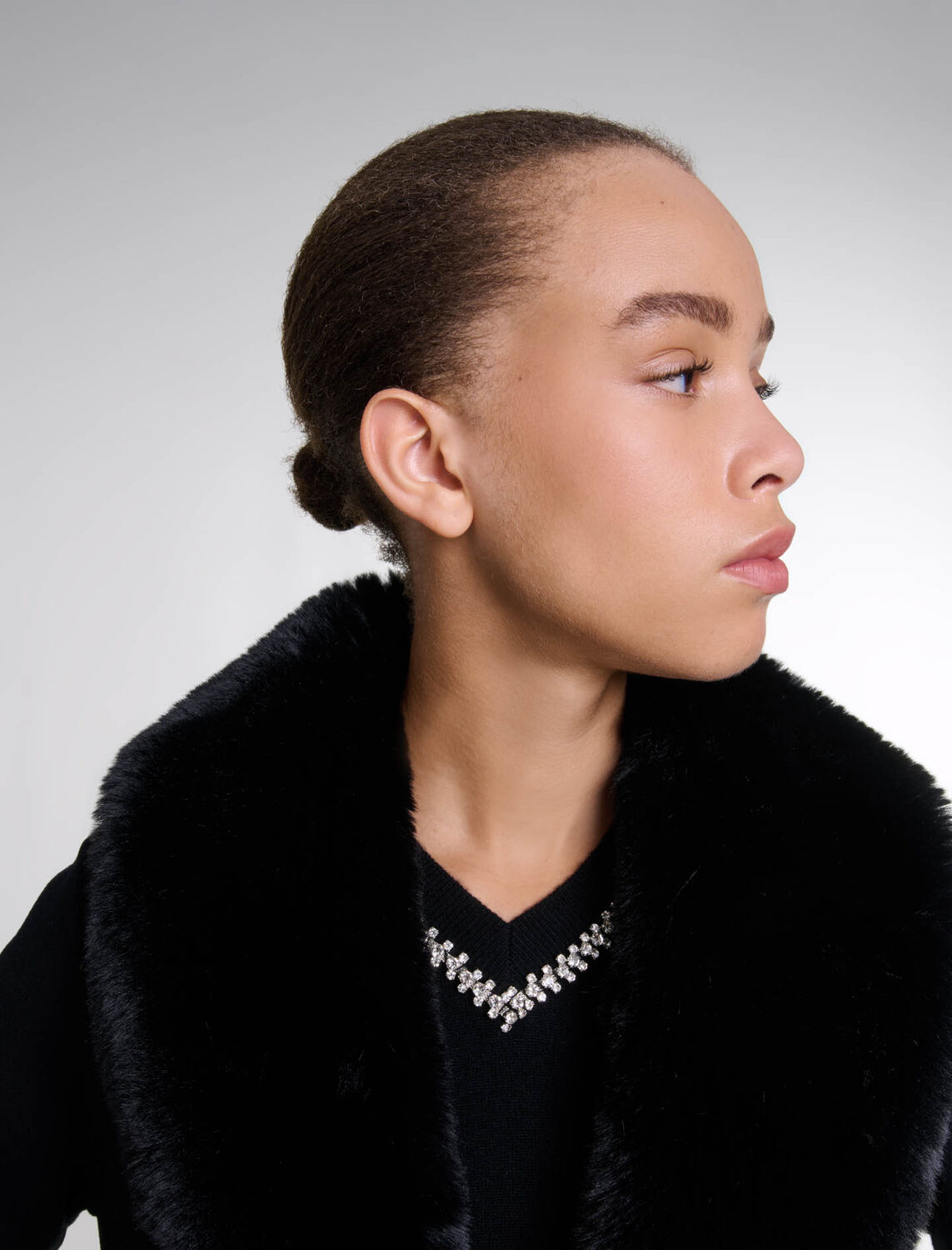 Double-faced mid-length coat : Coats color 