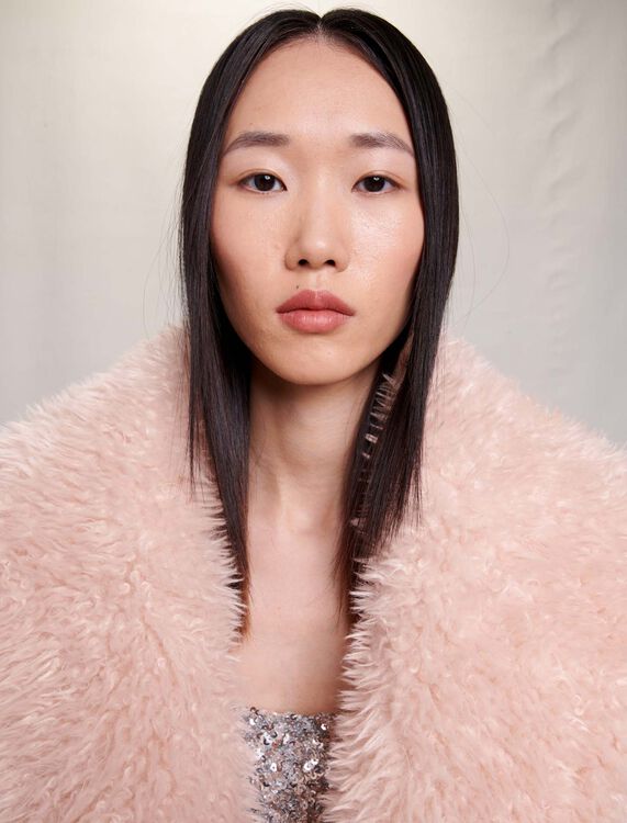 Faux fur coat - Coats - MAJE