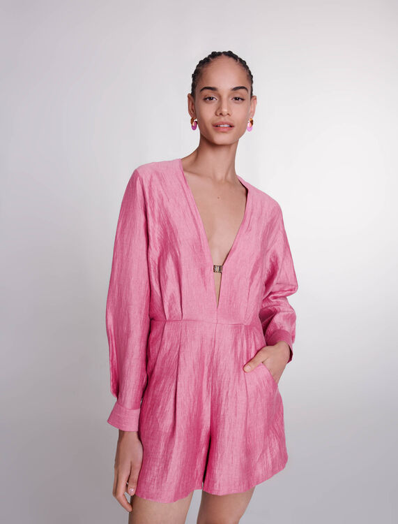 Linen playsuit - View All - MAJE