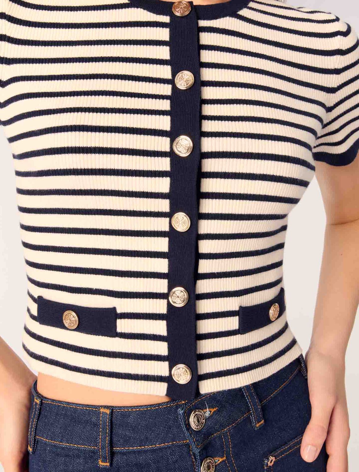 maje : Sweaters & Cardigans 顏色 海洋色/ECRU/MARINE