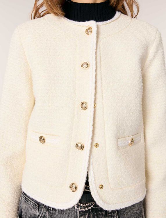 Short tweed jacket - Blazers & Jackets - MAJE