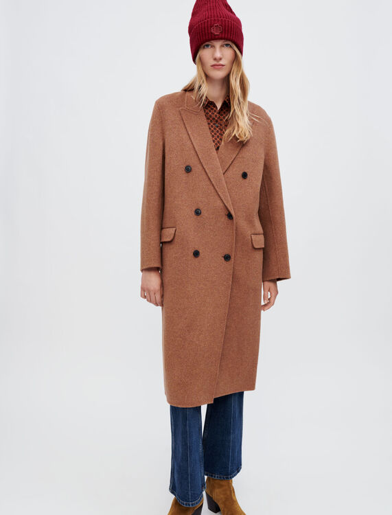 Double-faced marl coat - Coats & Jackets - MAJE