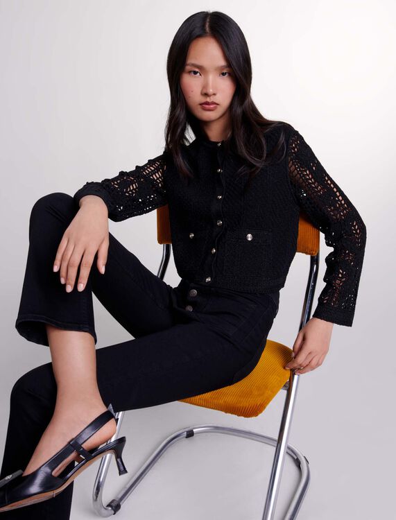 Crochet cardigan - Fall-Winter Collection - MAJE