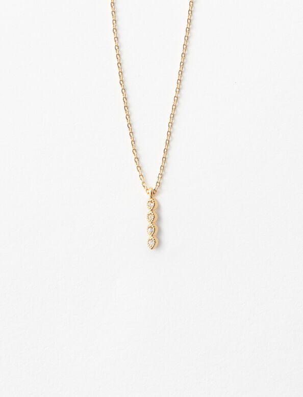 Rhinestone I necklace : Other Accessories color 