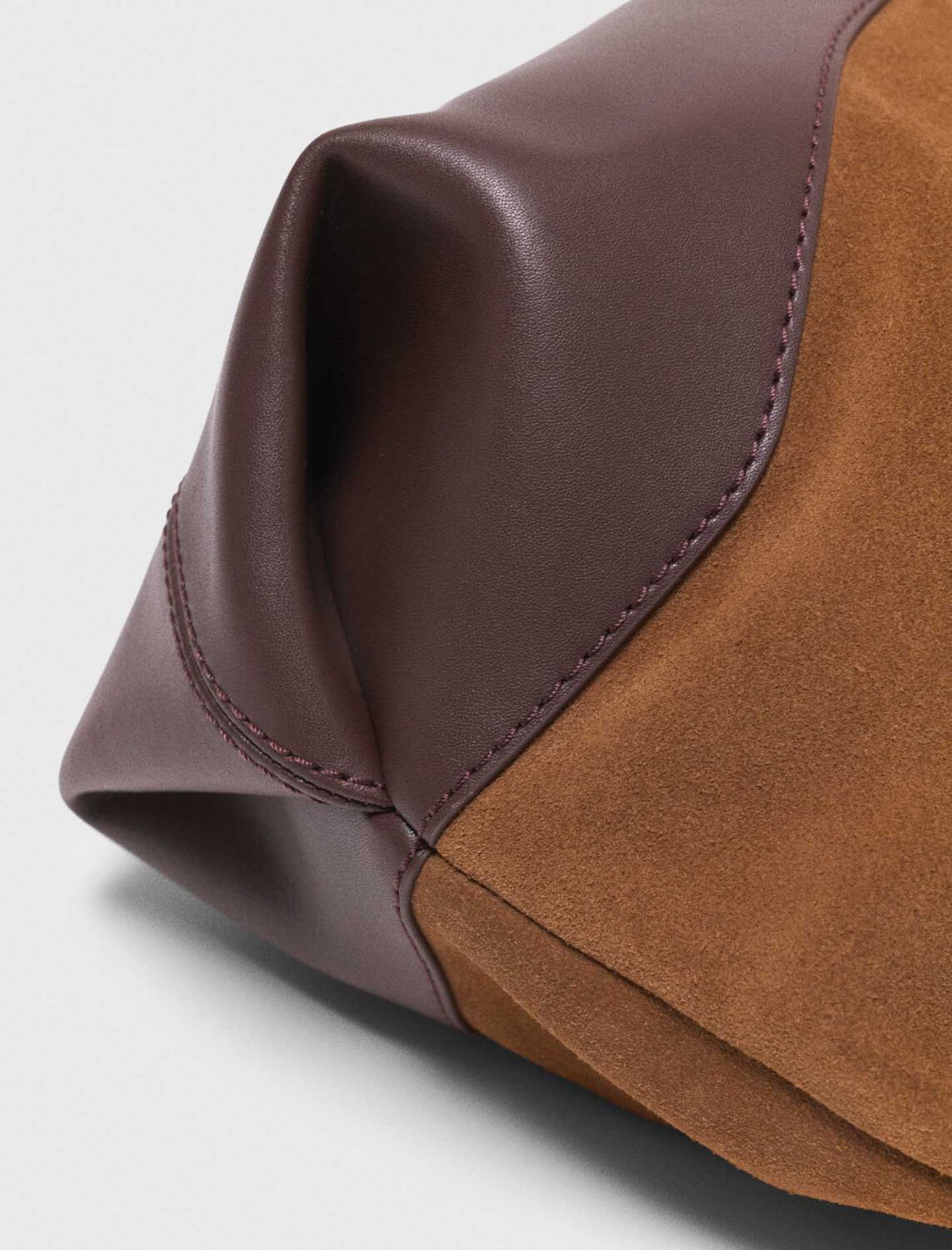 Leather and suede M Tote bag : M Bag color Camel/Brown