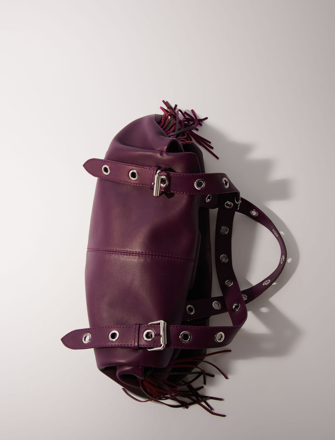 Plain leather Miss M XL bag : M Bag color Burgundy