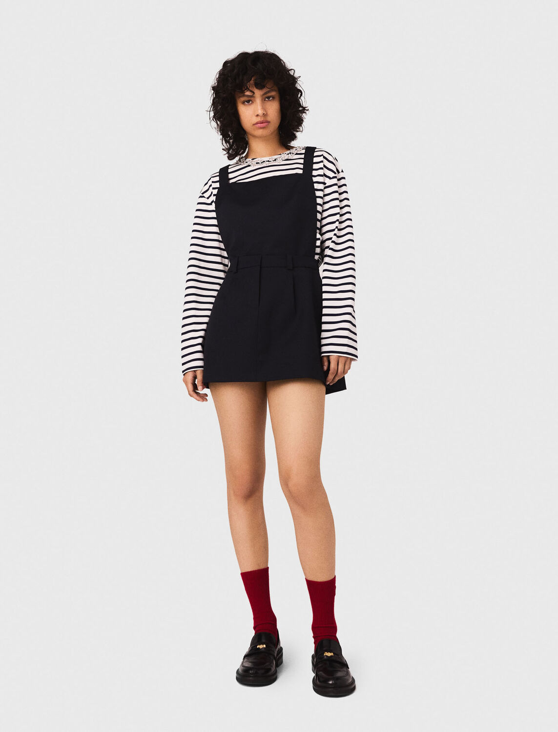 Pinafore strap dress - Dresses - MAJE