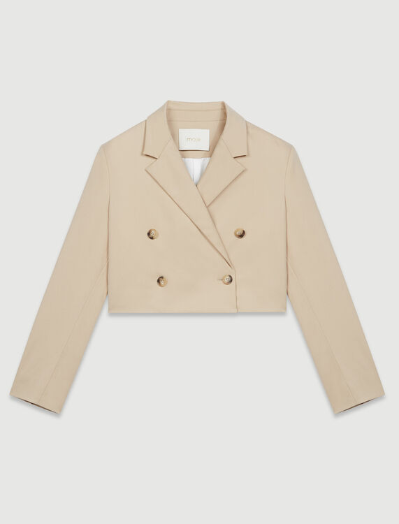 Short double-breasted suit jacket - Coats & Jackets - MAJE