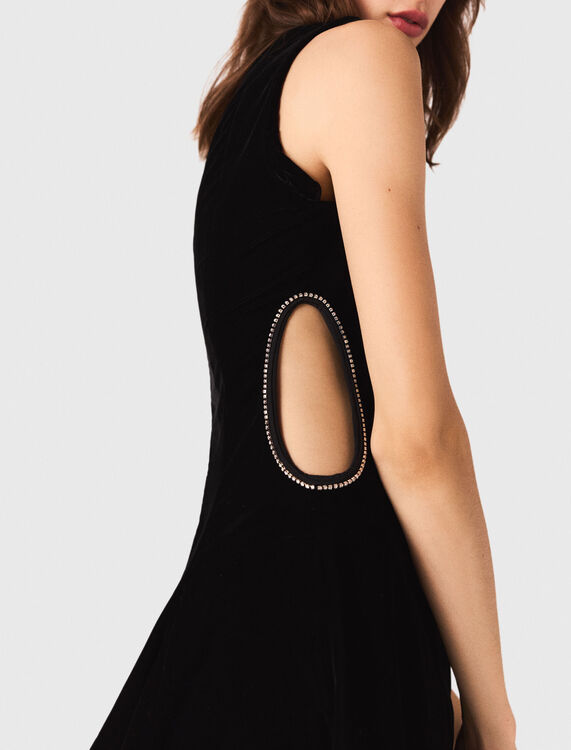 Short velvet dress - Dresses - MAJE