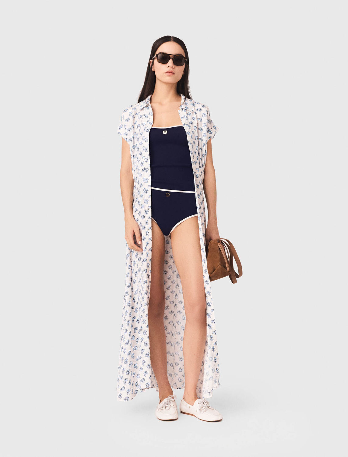 Jacquard print maxi dress - Dresses - MAJE