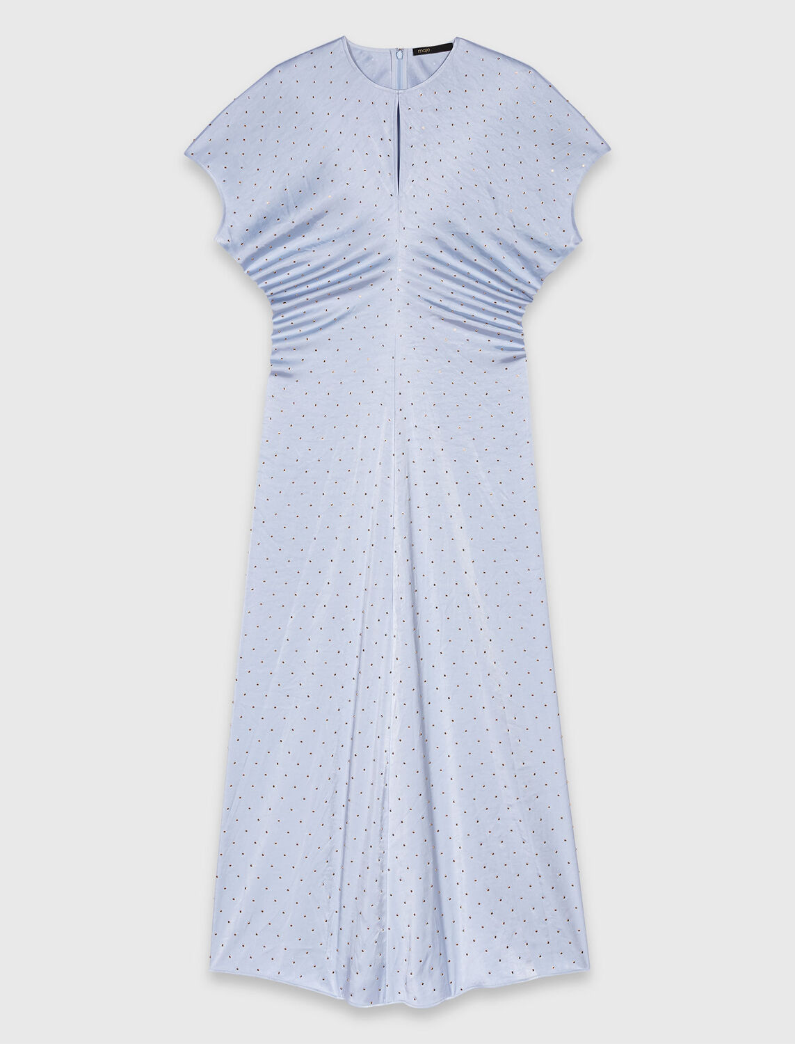 Studded satin maxi dress - Dresses - MAJE