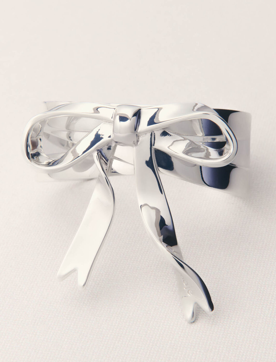 Silver bow cuff -  - MAJE