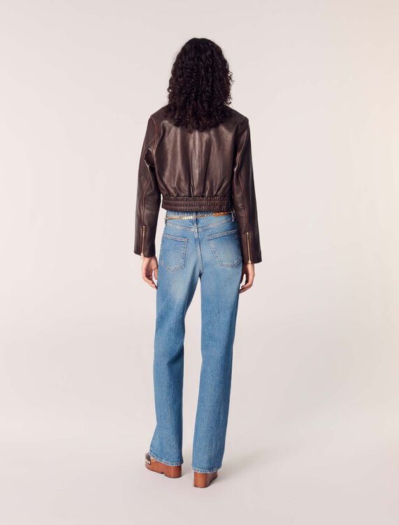 Vintage leather jacket - Blazers & Jackets - MAJE
