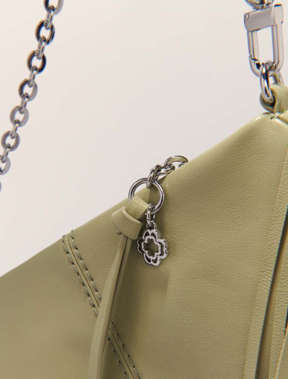 Miss M plain leather clutch bag -  - MAJE