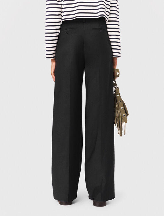 Suit trousers with chain detail - Trousers & Jeans - MAJE