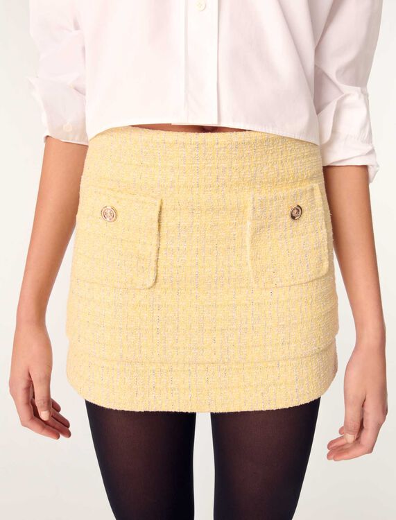 Tweed mini skirt - Skirts & Shorts - MAJE
