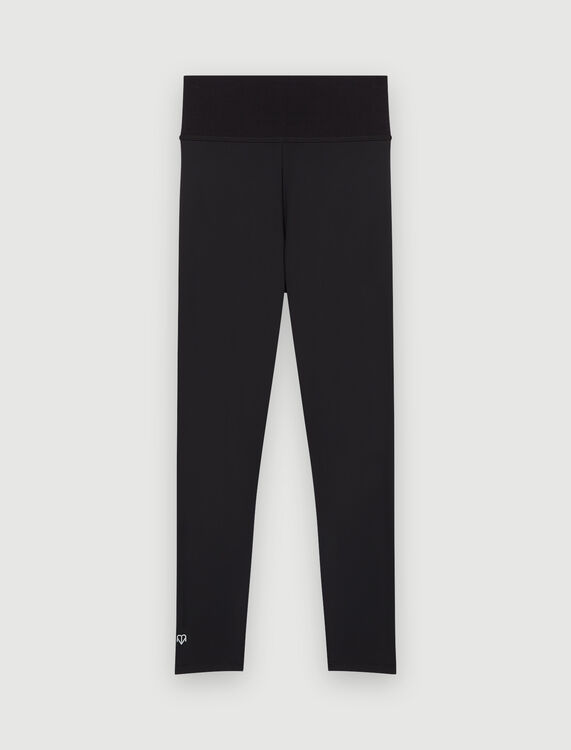High-rise stretch sports leggings - Trousers & Jeans - MAJE